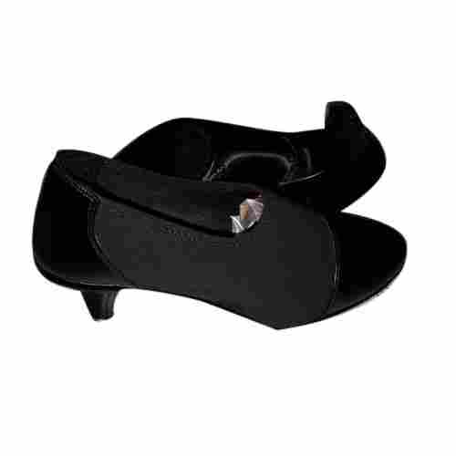 Ladies Black Leather Belly Shoes