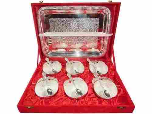 Silver Plated Six Bowl Set