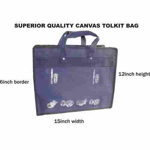 Canvas Toolkit Bag Inside Safety Pocket