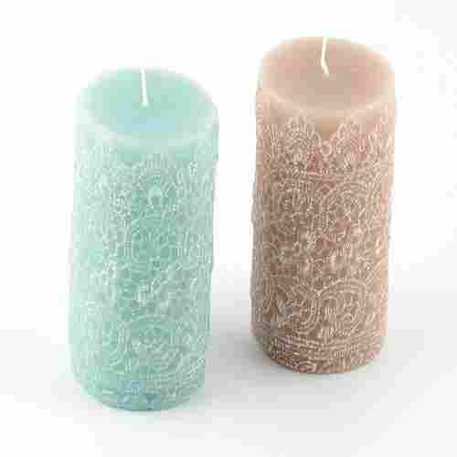 Fancy Pillar Wax Candles
