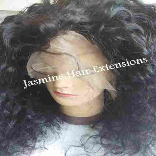 Top Grade Bleached Knot Swiss Lace Virgin Peruvian Curly Wig