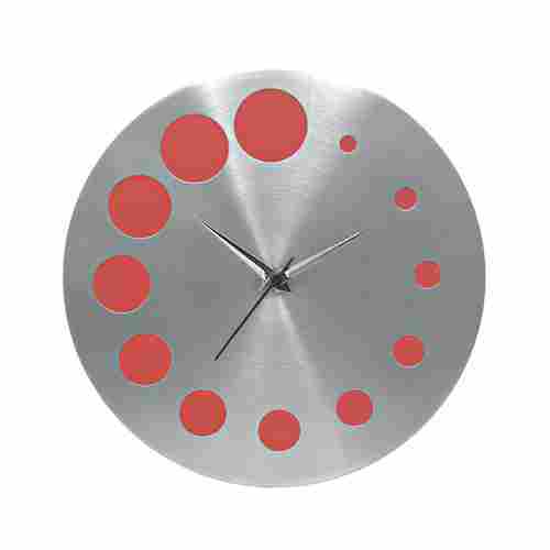 Red Galaxy Round Wall Clock