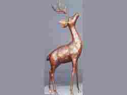 Copper Classic Handicrafted Deer Statue