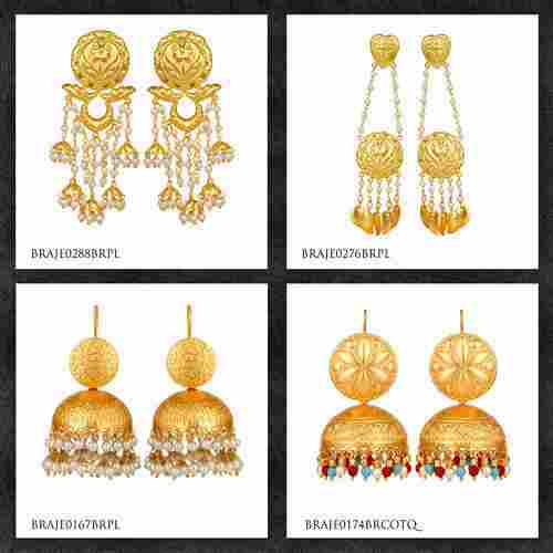Gold Plated Fashion Traditional Earrings 