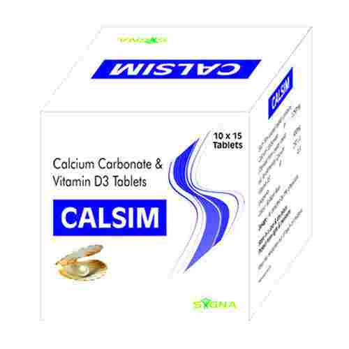 Calcium Carbonate And Vitamin D3 Tablets