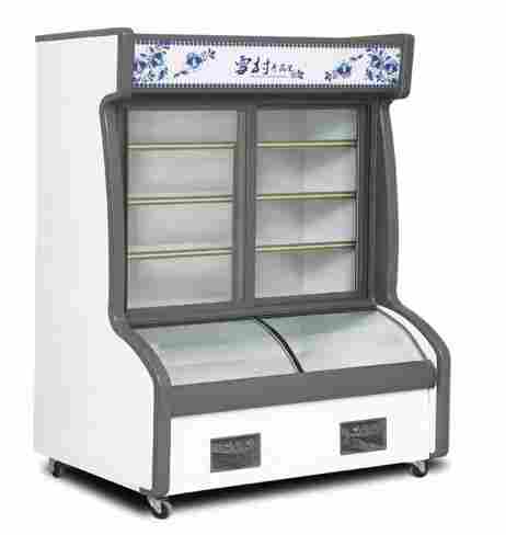 Two Separate Compartment Upright Chiller Freezer