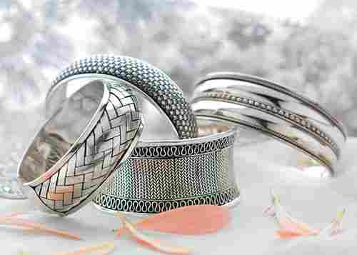 Fancy Silver Bangles For Ladies
