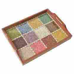 Handcrafted Wooden Gemstone Tray