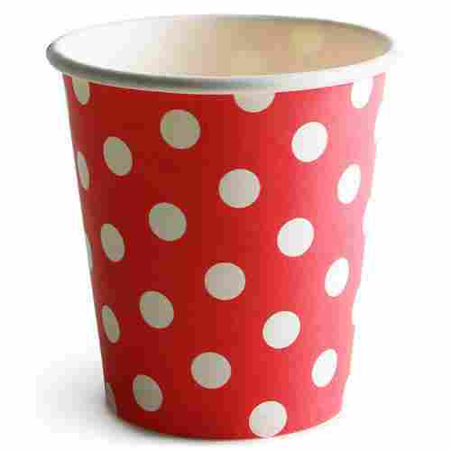Dot Printed Paper Tea Cup