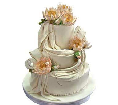 Flavored 3 Tier Wedding Cake