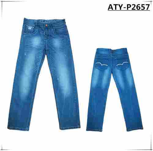 Boys Blue Cotton Jeans