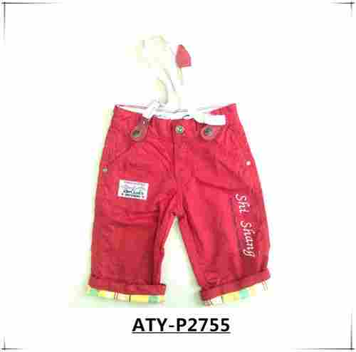 Girls Woven Red Pant