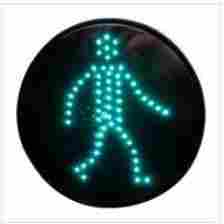 Green Pedestrian Traffic Controller Light