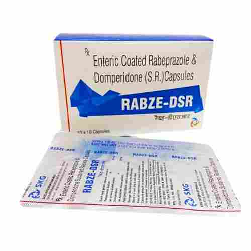 Enteric Coated Rabeprazole Sodium 20 Mg + Domperidone 30 Mg SR Capsule (Rabze-DSR)