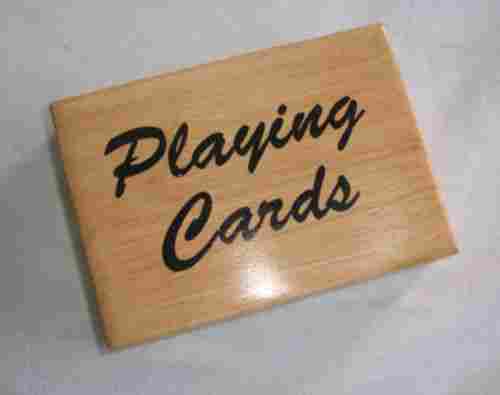 Playing Card Wood Case