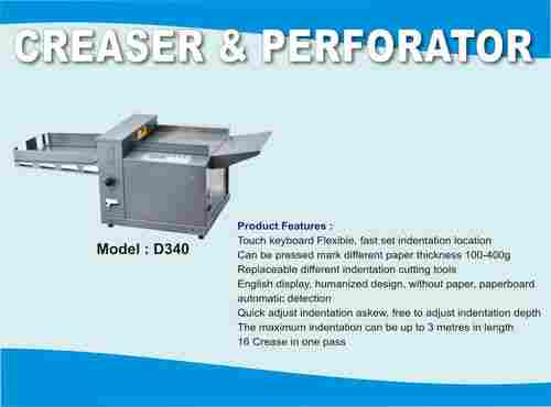 Digital Creasing And Perforating Machine