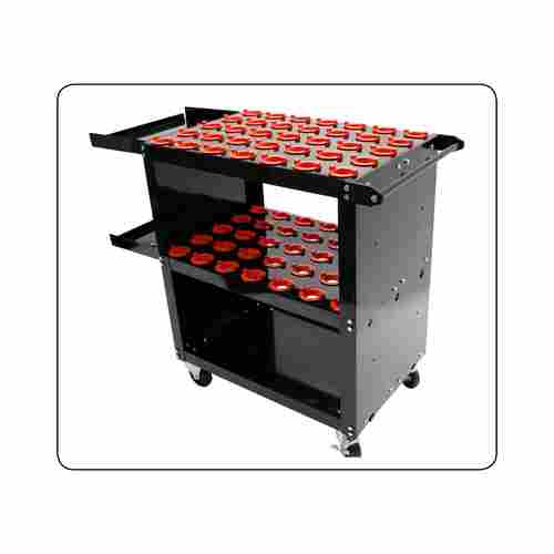 Double Tray Model CNC Tool Trolley
