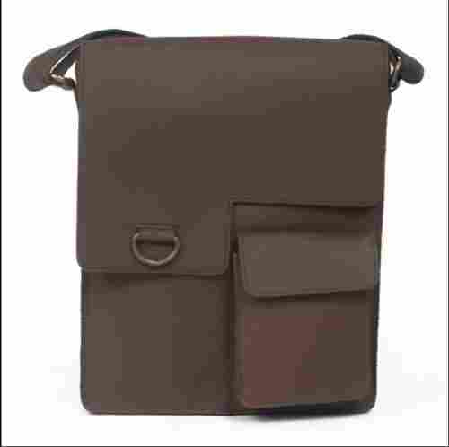 Vintage Leather Pocket Messenger Bag