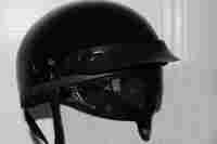 Black Color Visor Helmet