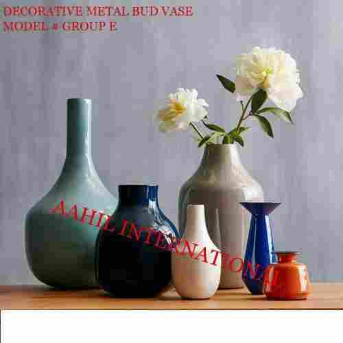 Decorative Metal Bud Vases