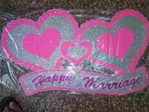 Thermocol Happy Marriage Banner