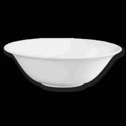 Plain White Open Ceramic Bowl