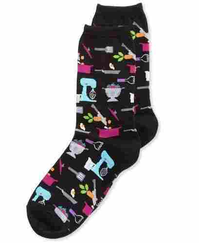 Multi Color Womens Printed Socks