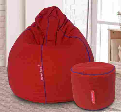 Red Xxxl, Xxl, Xl Cotton Handloom Bean Bag