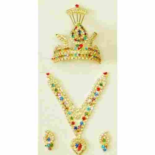 Brass Laddu Gopal Jewellery Set