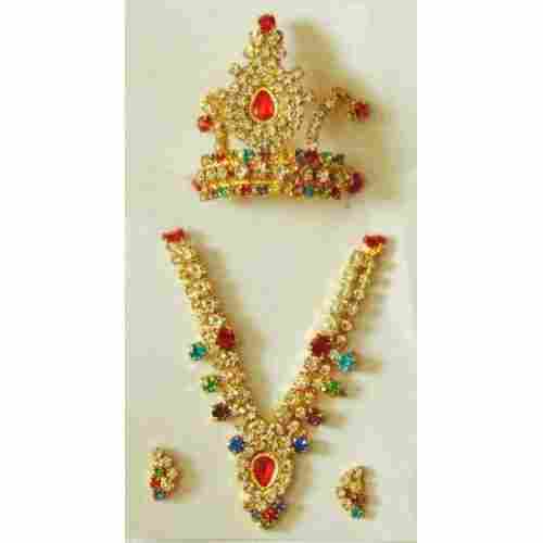 Fancy Laddu Gopal Jewellery Set