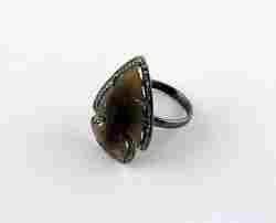 Gemstone CZ Arrowhead Ring