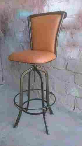Adjustable Industrial Vintage Iron Leather Bar Stool Chairs