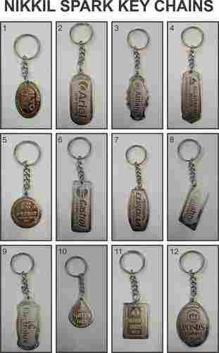 Nickle Plated Metal Keychains