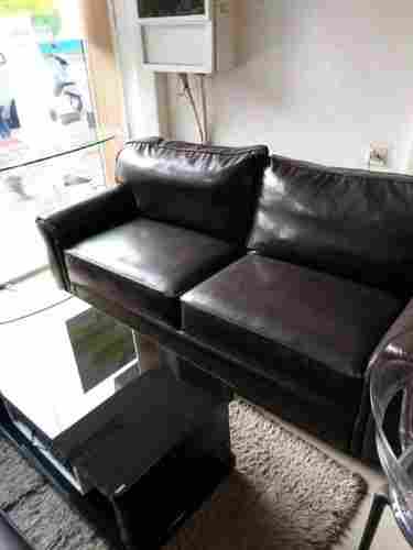 Two Seater Black Cover Sofa