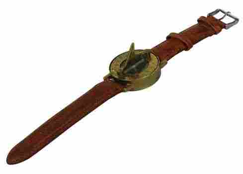 Sundial Compass Wrist Watch