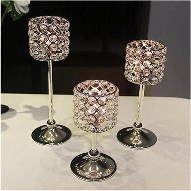 Fancy Crystal Candle Holder