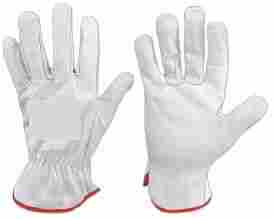 White Color Driving Gloves