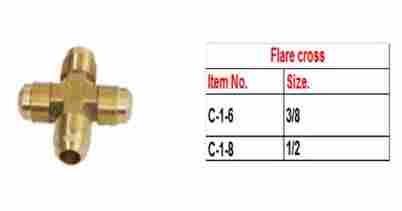 Forged Brass Flare Cross Fitting