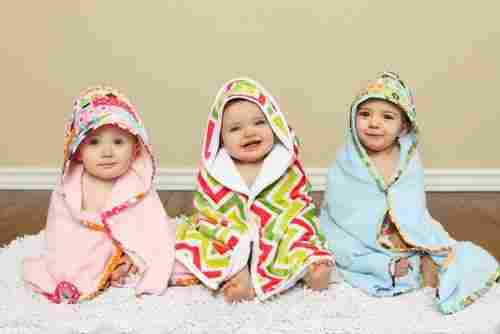 Designed Scrappy Baby Hooded Towels