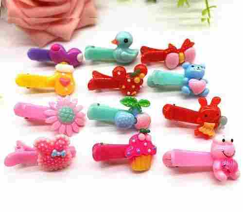Colorful Hair Plastic Clips