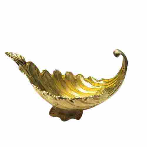 Oval Shape Brass Carving Bowl