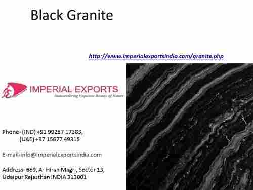 High Grade Black Galaxy Granite