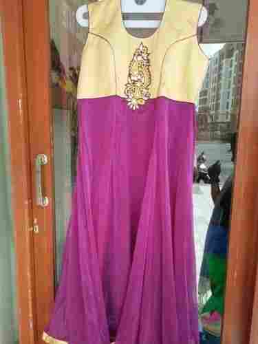 Purple Partywear Anarkali Suits