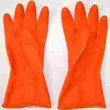 Orange Safety Hand Gloves