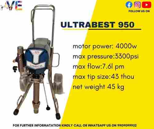 Airless Spray Painting Machine with Max Pressure of 3300ps