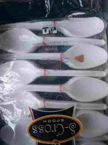Disposable White Plastic Spoons