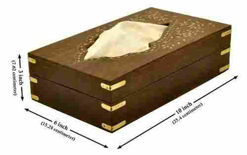 Premium Wooden Tissue Box