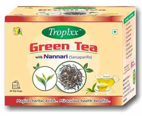 TROPIXX Green Tea with Nannari (Indian Sarsaparilla)
