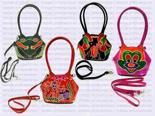 Hand Crafted Painted Leather Handbags