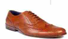 Bxxy Mens Tan Formal Lace up FULL Brogue Shoes